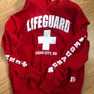 Sweatshirt red lifeguard